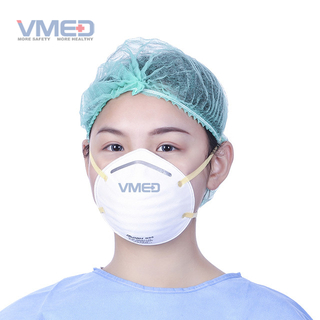 Máscara facial protetora cirúrgica descartável em forma de cone N95